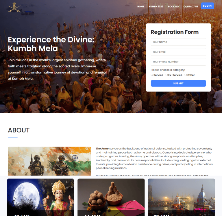 Web Design Kumbh Mela