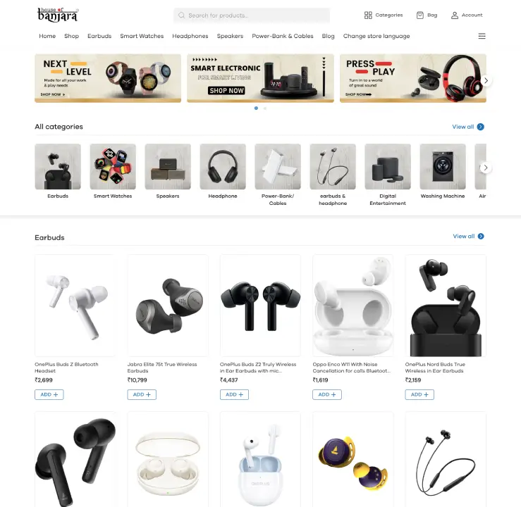 Ecommerce Banjara Electronics